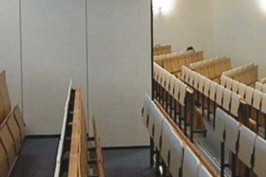 Berufsakademie Karlsruhe – Schiebewand im Lehrgebäude
